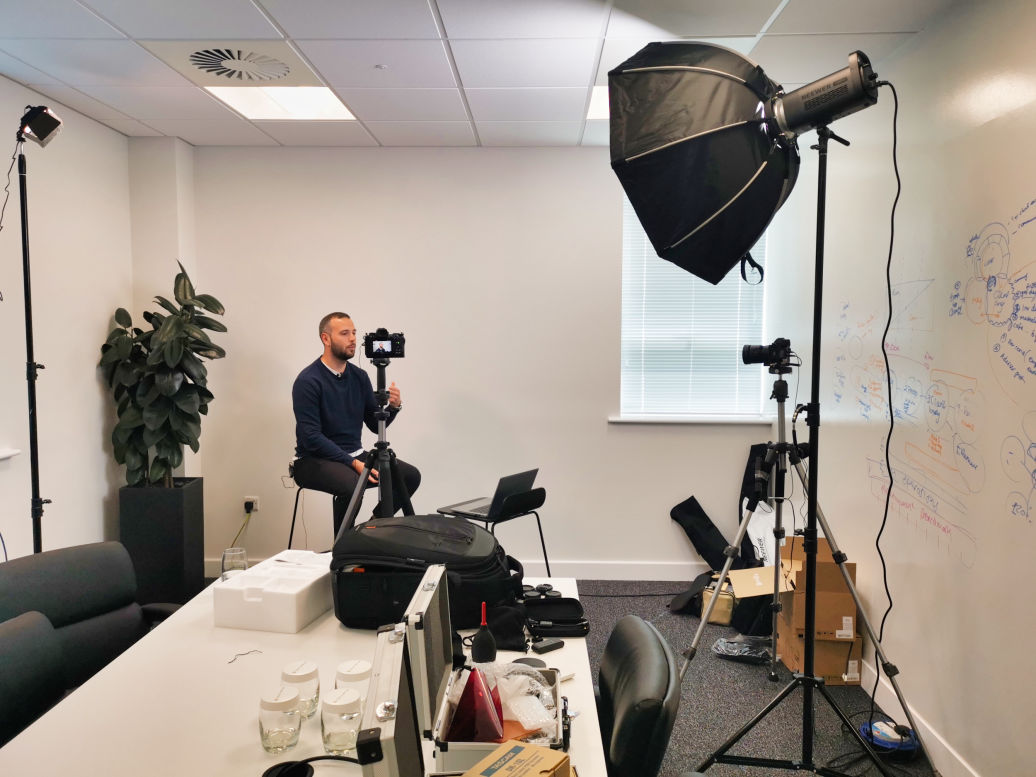 JPH media videoing a business video in Handforth Cheshire